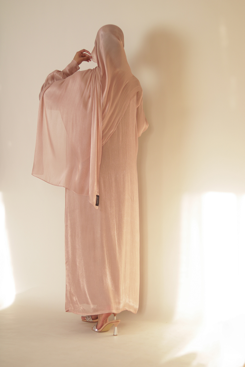 Pink Pearl Dream Muse Abaya - Image 4